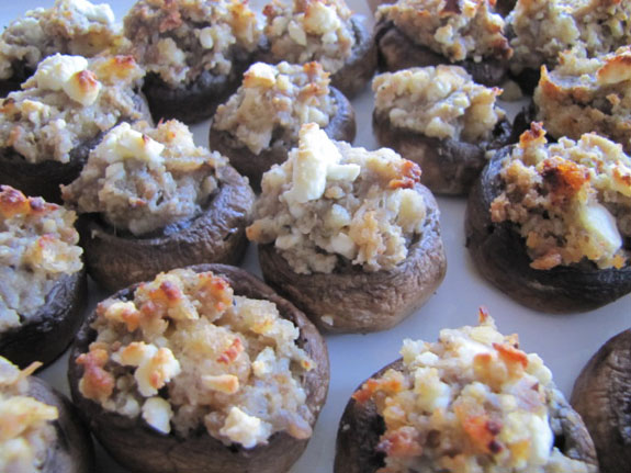 Post image for Feta Stuffed Mushrooms