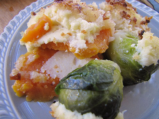 Brussel Sprout Sweet Potato au Gratin-18