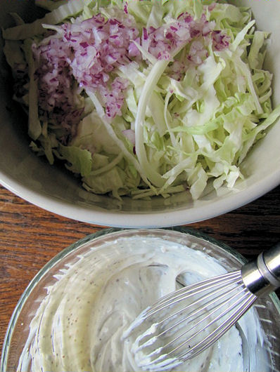 Post image for Creamy Yogurt Vinegar Coleslaw {KitchenAid Giveaway}