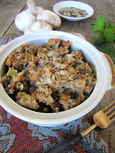 Post image for Spicy Wild Rice & Mushroom Dressing