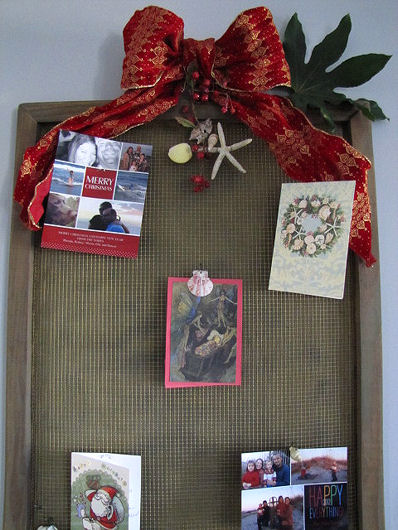 DIY Coastal Christmas Card Screen-3