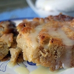 Thumbnail image for Rum Bread Pudding w/ White Chocolate Drizzle
