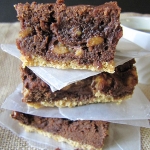 Thumbnail image for Mini Reese’s Cup Brownies with Graham Cracker Crust ~ {Truvia Baking Blend}