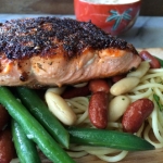 Thumbnail image for Harissa Blackened Salmon – Welcome Home Supper